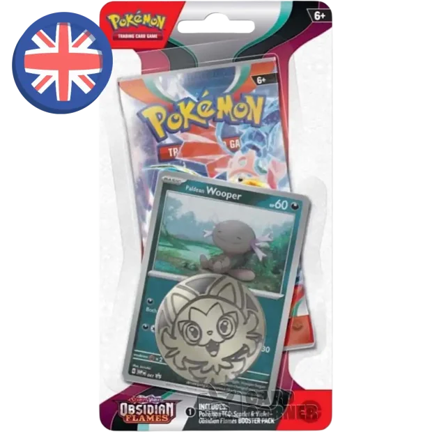 Pokemon Obsidian Flames 1-Pack Blister Wooper