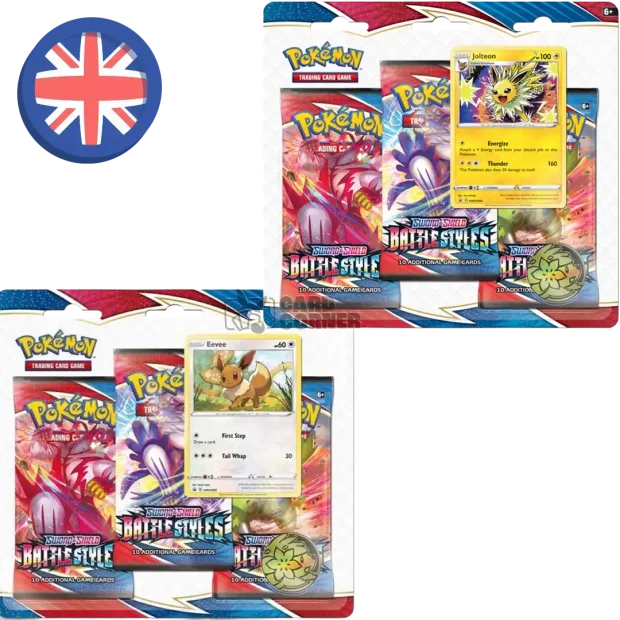 Pokemon Battle Styles 3-Pack Blister ZUFÄLLIG