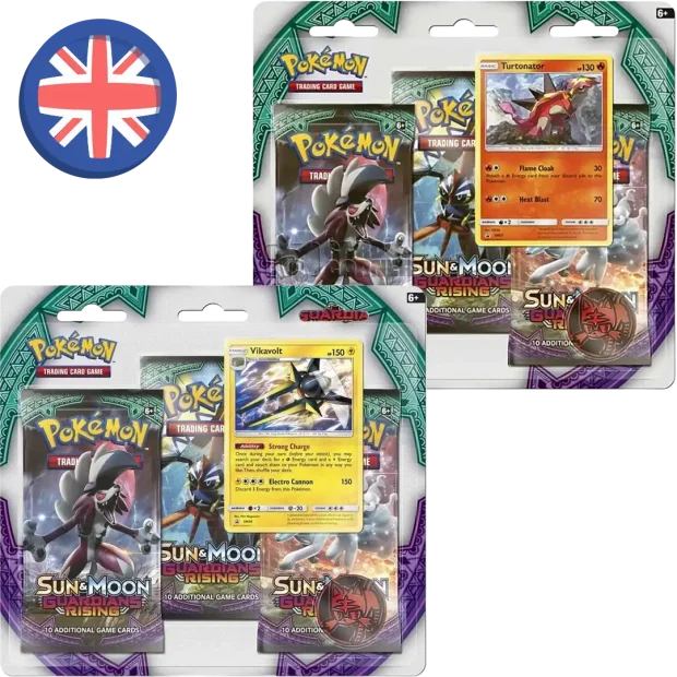 Pokemon Guardians Rising 3-Pack Blister ZUFÄLLIG