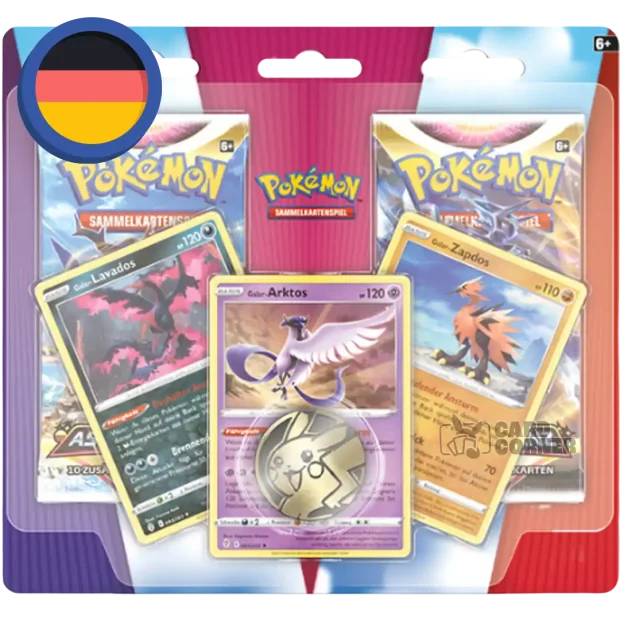 Pokemon Enhanced 2-Pack Blister Galar Vögel Trio (DE)