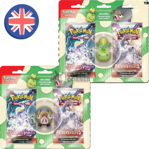 Pokemon Back to School Eraser Blister 2023 (EN) ZUFÄLLIG