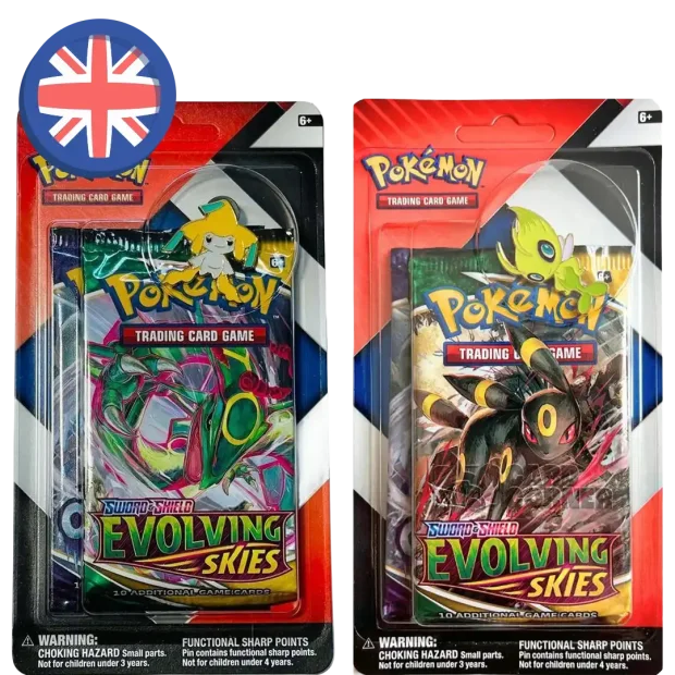 Pokemon Evolving Skies 2-Pack Pin Blister (EN) ZUFÄLLIG