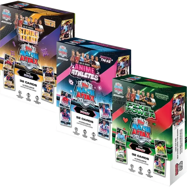 Match Attax UCC 26/27 Mini Tin Age of Heroes 3er Set