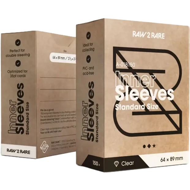 Raw2Rare - Inner Sleeves Standard Clear - 150 Stück