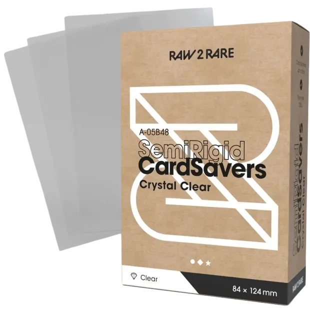 Raw2Rare - Semi Rigid Card Savers Clear - 48 Stück