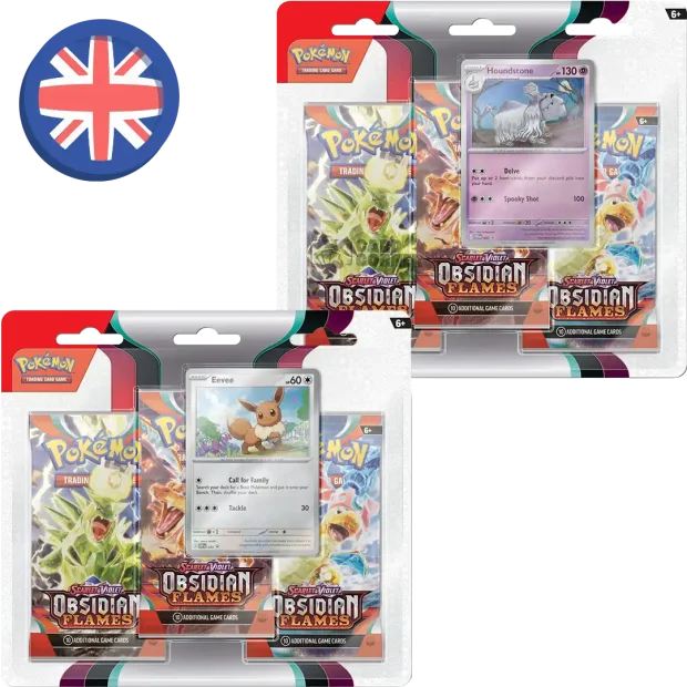 Pokemon Obsidian Flames 3-Pack Blister ZUFÄLLIG