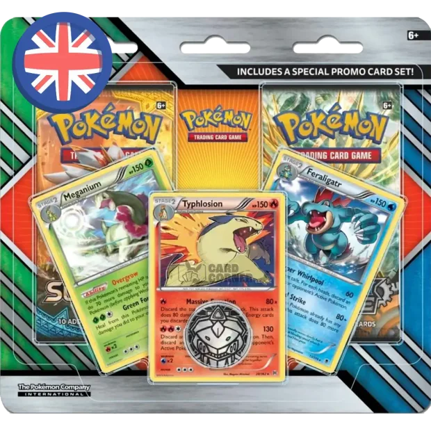 Pokemon Enhanced 2-Pack Meganium, Typhlosion & Feraligatr (EN)