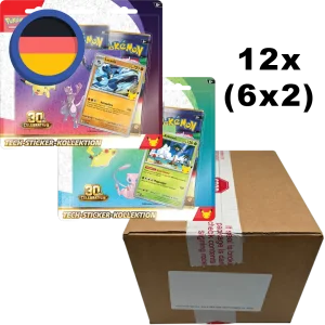 Pokemon 30 Jahre Tech Sticker Kollektion Case (12...