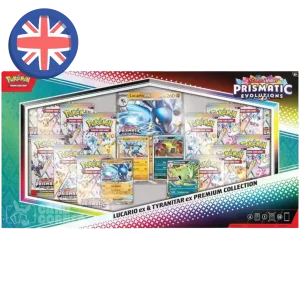 Pokemon Prismatic Evolutions Lucario ex & Tyranitar...