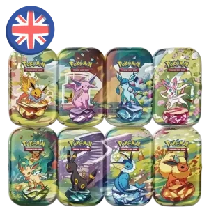 Pokemon Prismatic Evolutions Costco Mini Tin 8-Pack