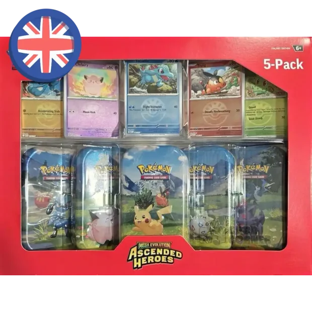 Pokemon Ascended Heroes Costco Mini Tin 5-Pack