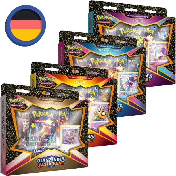 Pokemon Glänzendes Schicksal Verrückte Party Pin Kollektion
