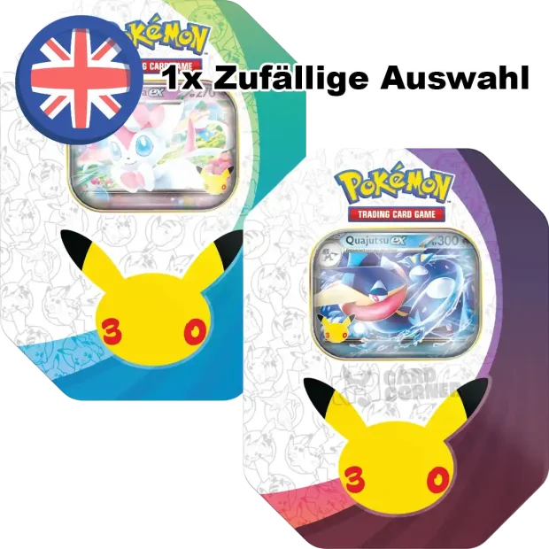 Pokemon 30th Celebration Tin Box ZUFÄLLIG
